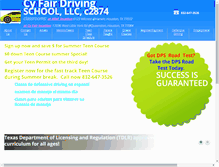 Tablet Screenshot of cyfairdrivingschool.com